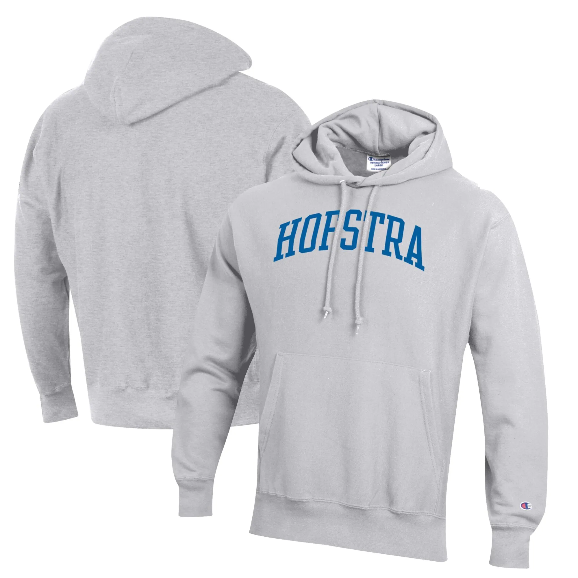 Men's Champion Gray Hofstra University Pride Reverse Weave Pullover Hoodie