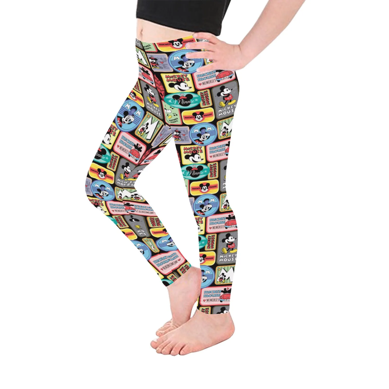 Mickey Stickers Kid's Leggings