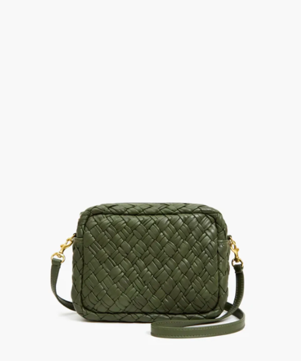 Midi Puffy Woven Bag - Army