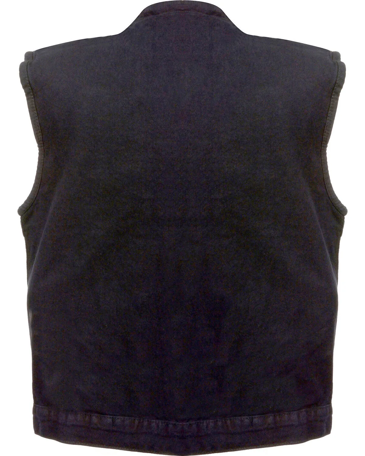 Milwaukee Leather Men's Concealed Snap Denim Club Style Vest