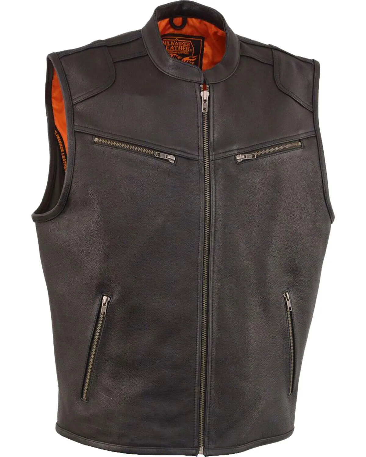 Milwaukee Leather Men's Cool Tec Leather Vest - Big 3X