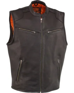 Milwaukee Leather Men's Cool Tec Leather Vest