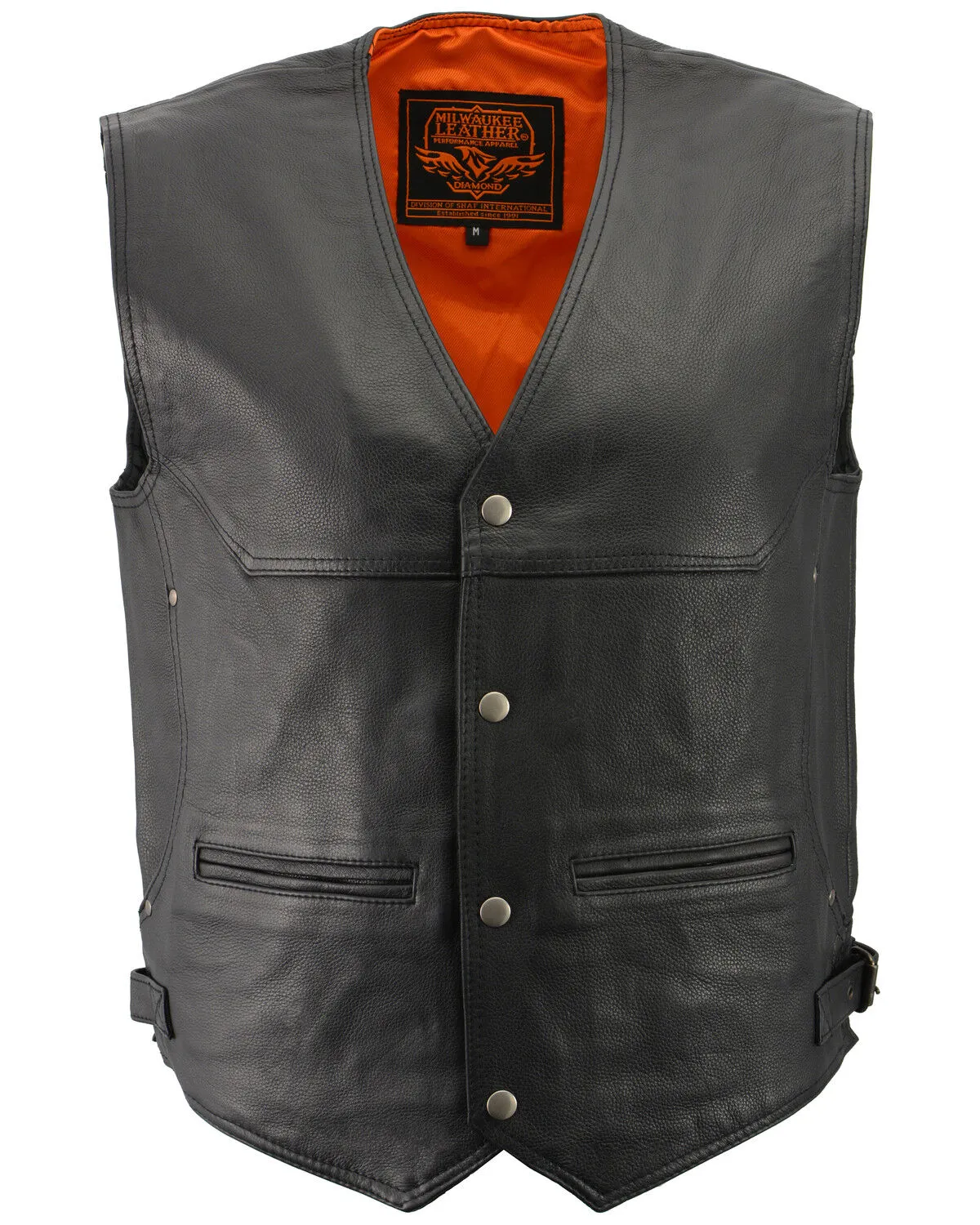 Milwaukee Leather Men's Deep Pocket Vest - Big 3X