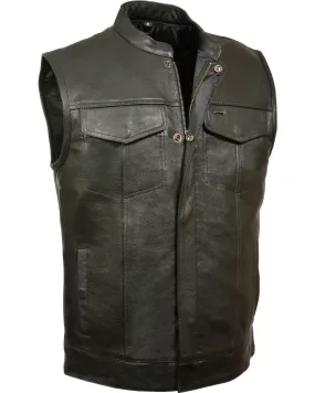 Milwaukee Leather Men's Open Neck Club Style Vest - 5X