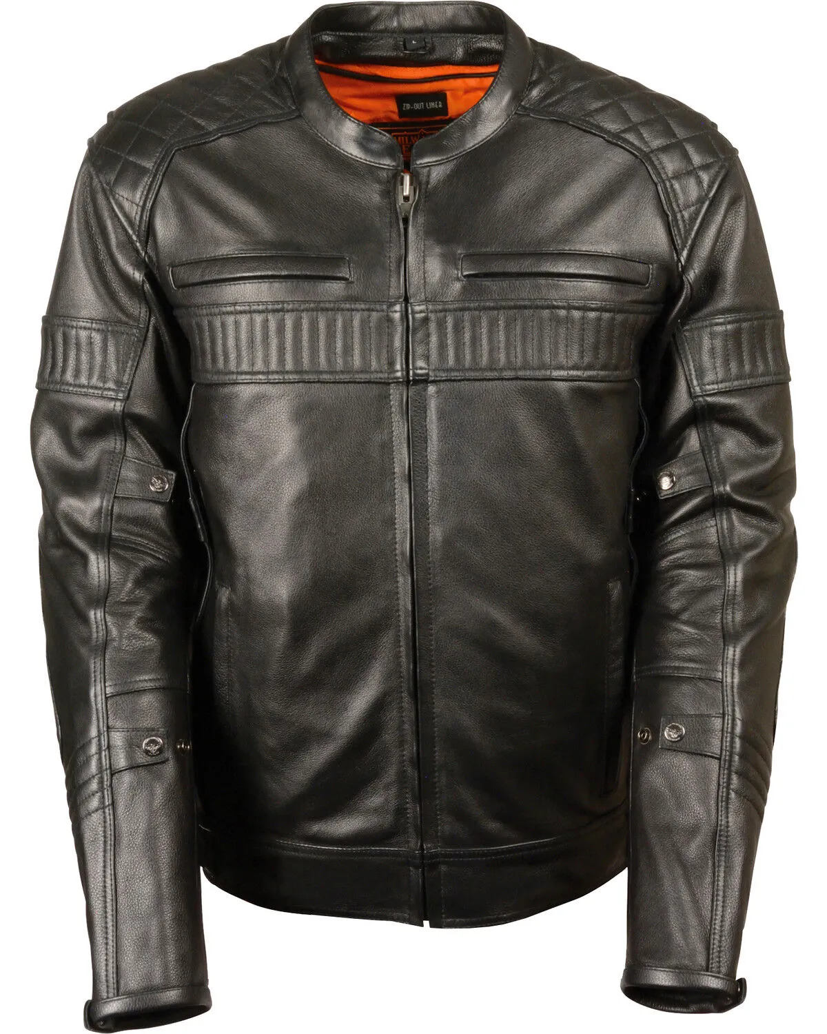 Milwaukee Leather Men's Quilted Pattern Scooter Jacket - Big 4X