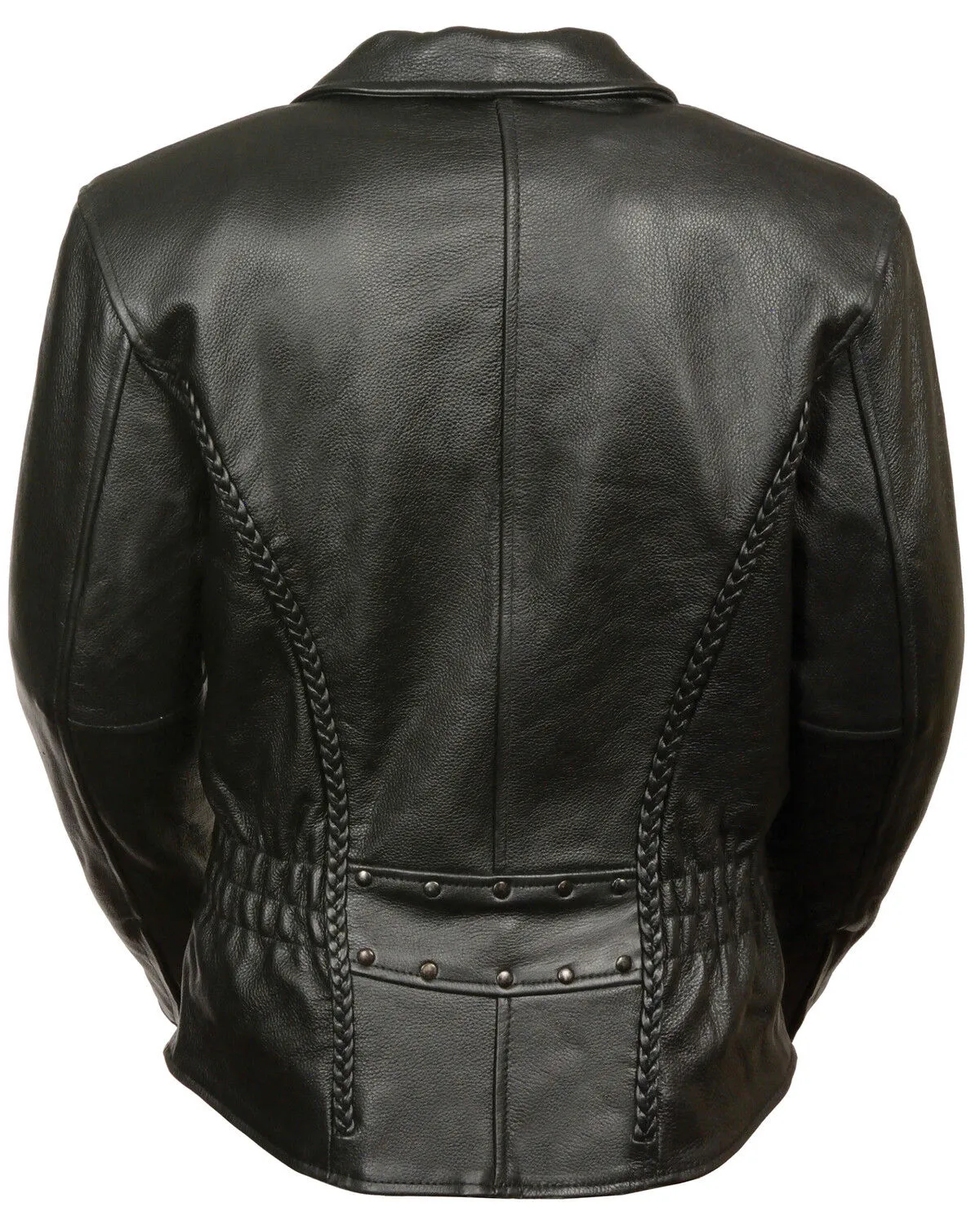 Milwaukee Leather Women's Braid & Stud Leather Jacket - 3X