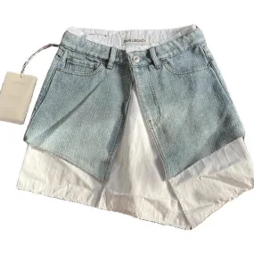 Mini Denim Skirt - Blue