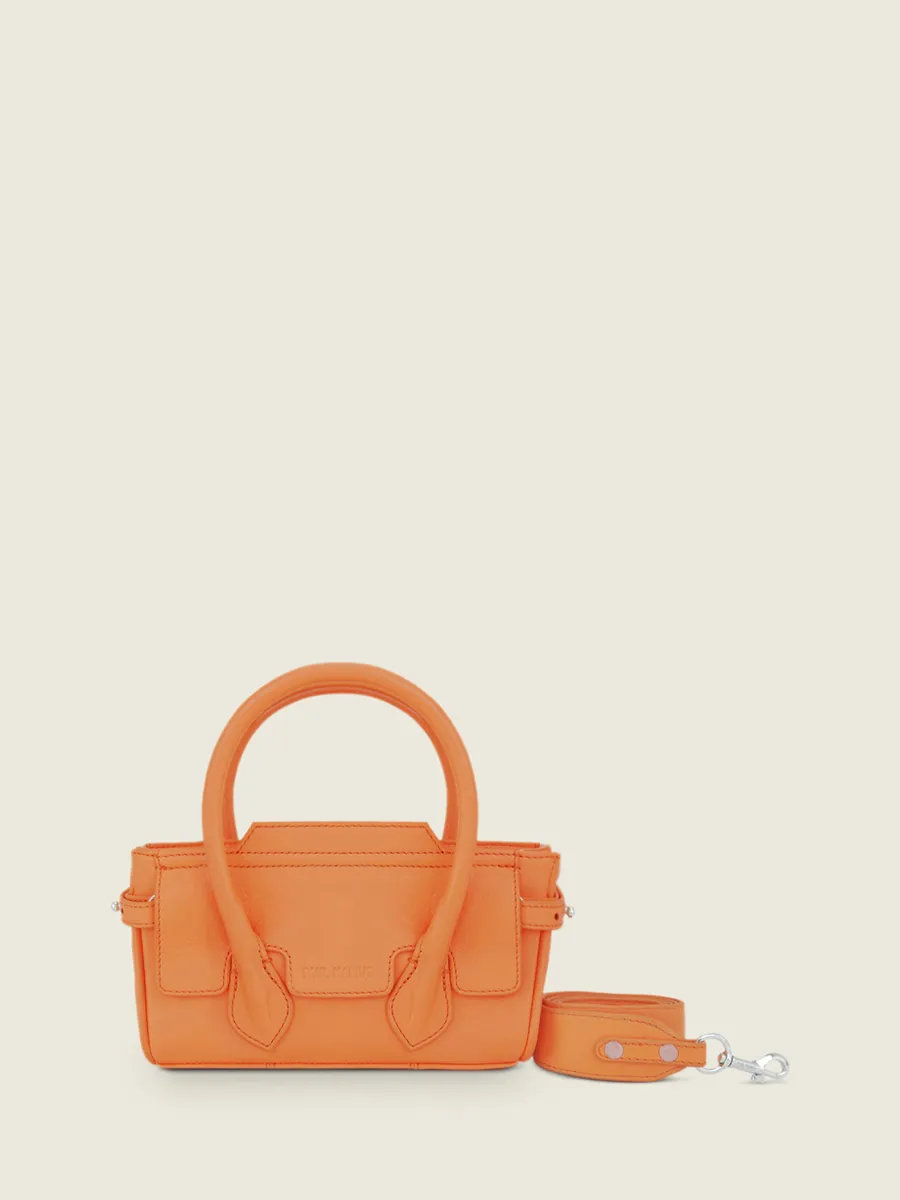 Mini Orange Leather Handbag for Women - Madeleine XS Pastel Apricot | PAUL MARIUS