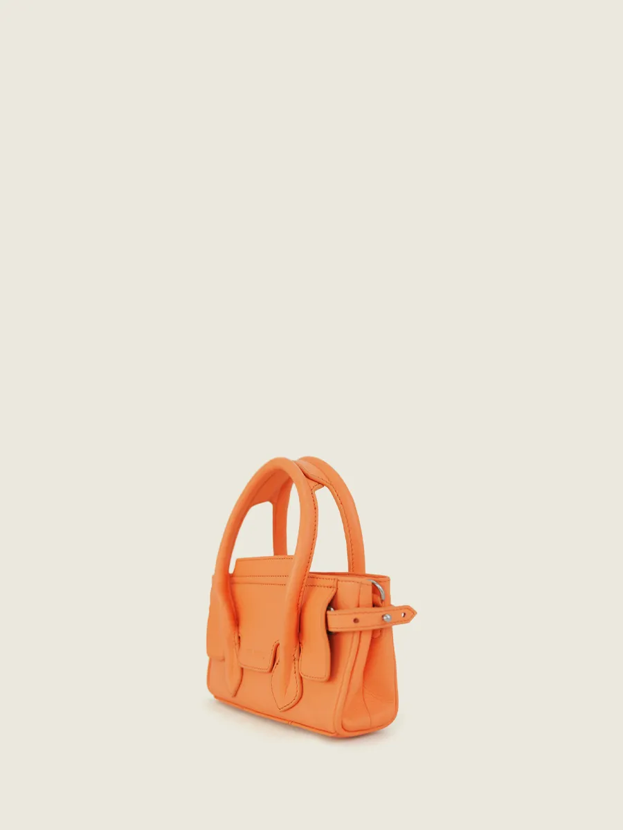 Mini Orange Leather Handbag for Women - Madeleine XS Pastel Apricot | PAUL MARIUS