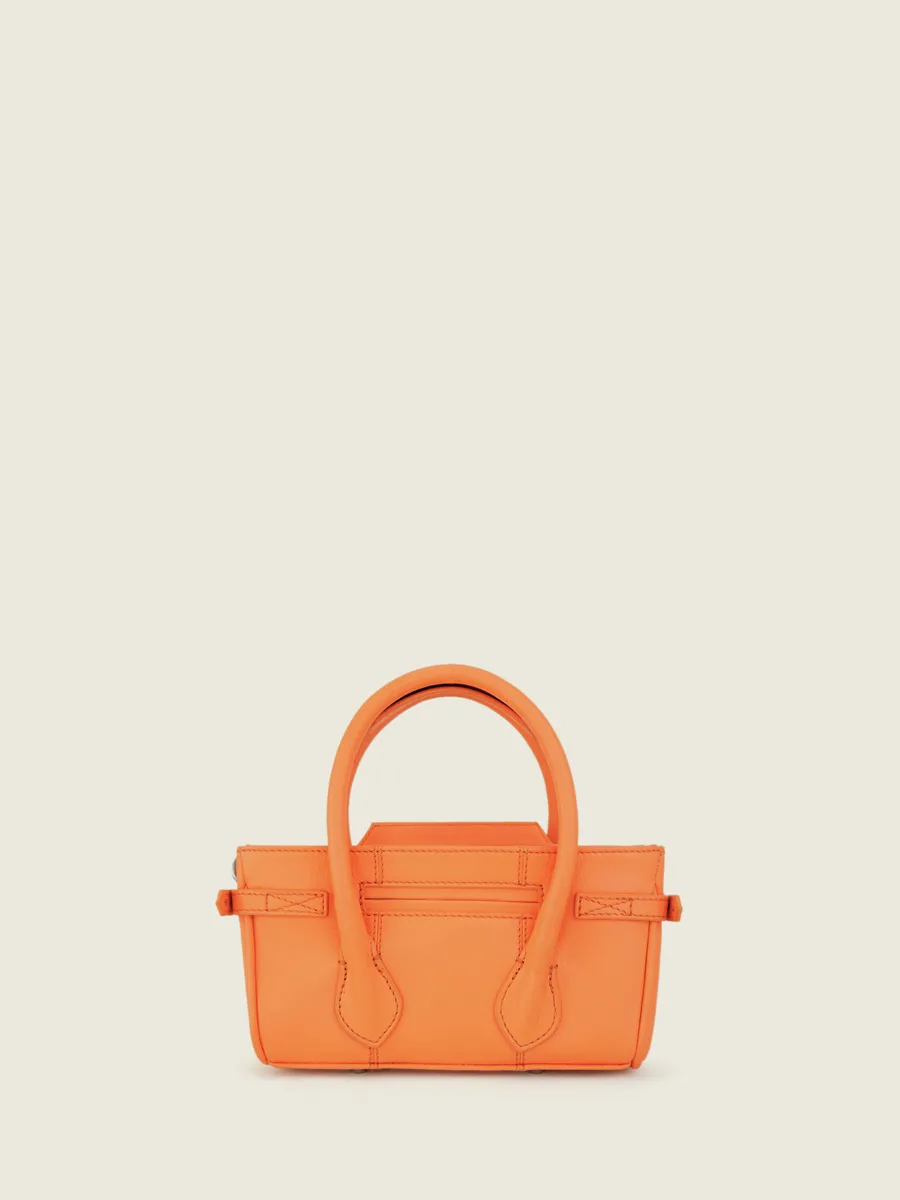 Mini Orange Leather Handbag for Women - Madeleine XS Pastel Apricot | PAUL MARIUS