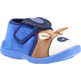 Mirak Bungle Touch Fastening Bootie Slipper Blue