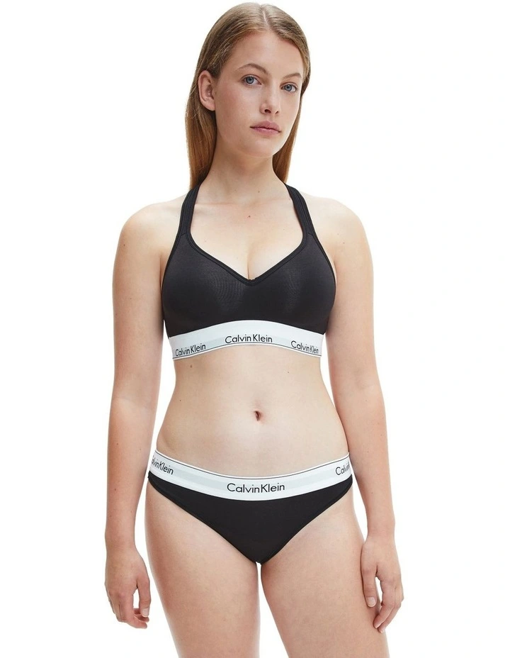 Modern Cotton Bikini Brief in Black