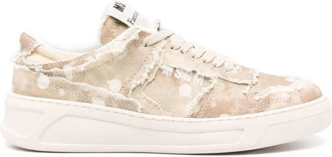 MSGM FG1 raw-cut sneakers Neutrals