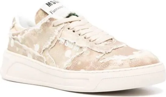 MSGM FG1 raw-cut sneakers Neutrals