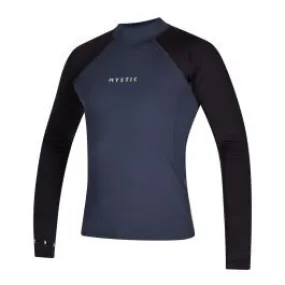 Mystic Crossfire Mens Long Sleeve Rash Vest - Night Blue