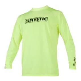 Mystic Star Mens Long Sleeve Quickdry Rash Vest - Lime