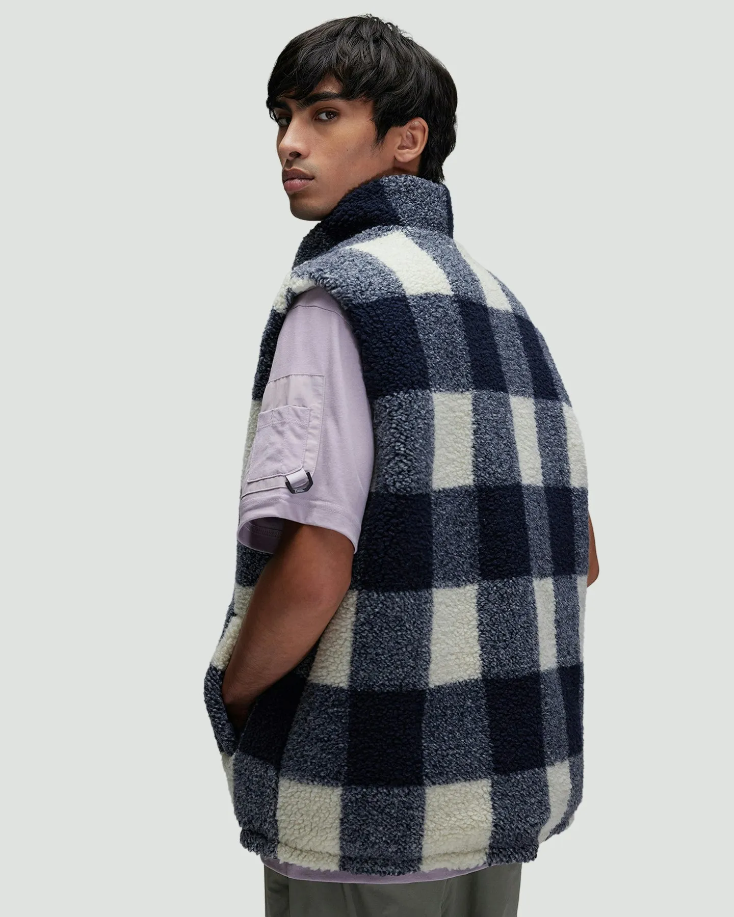 National Geographic Jessener Reversible Fleece Vest - Deep Sea Navy | SurfStitch