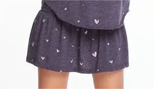 Navy Heart Skirt