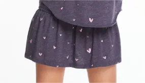 Navy Heart Skirt