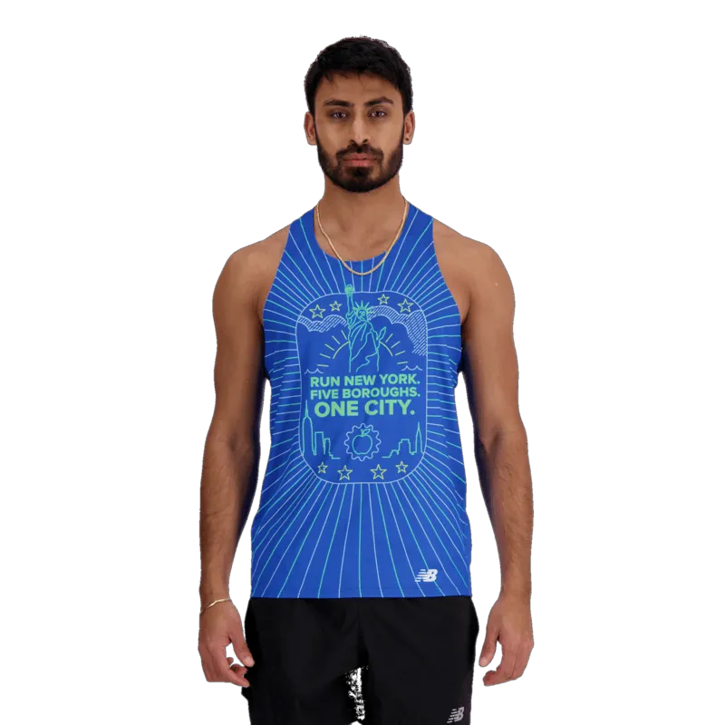 New Balance Men's NYRR Boroughs Printed Singlet