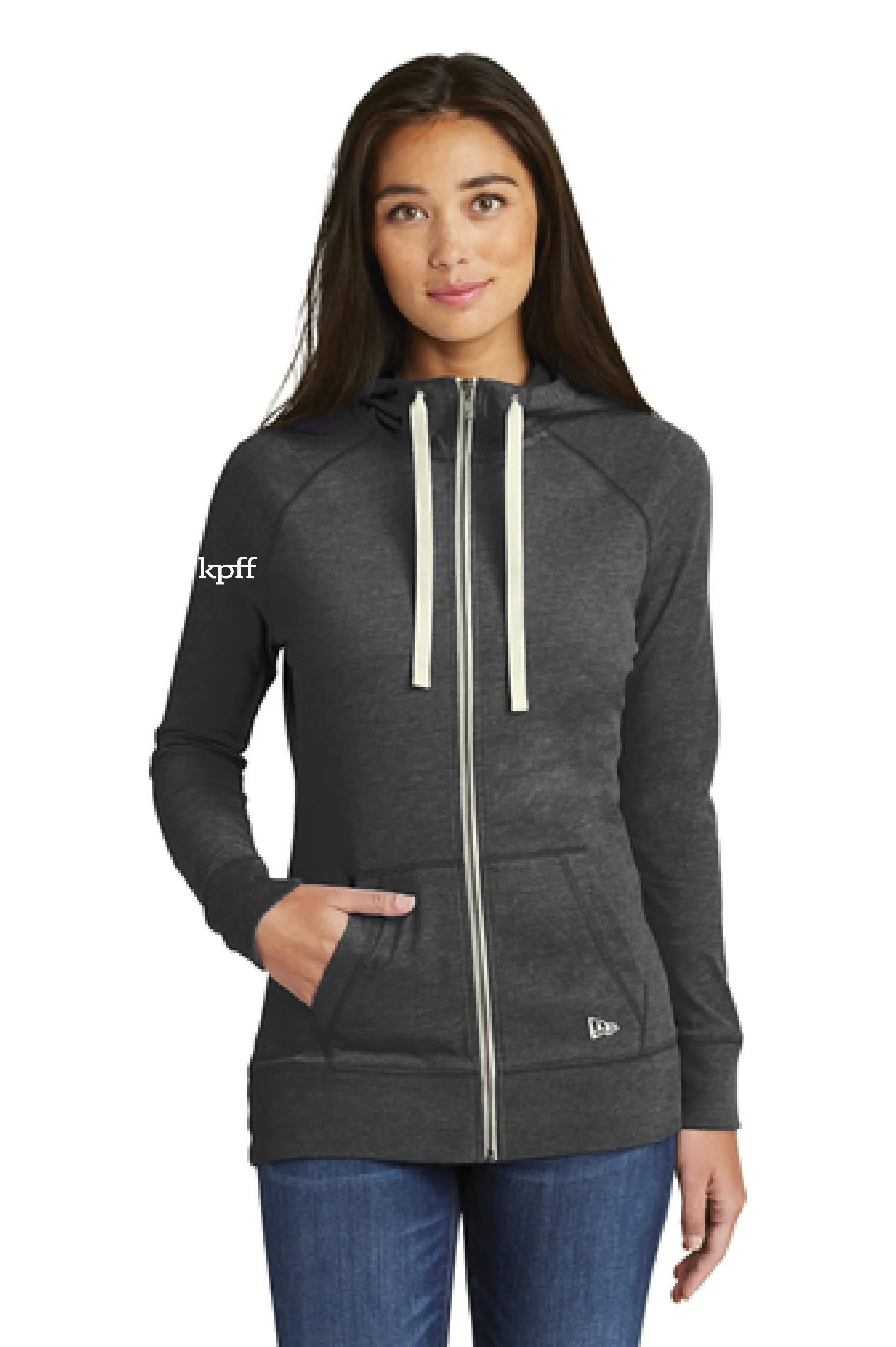 New Era Ladies Sueded Cotton Blend Full-Zip Hoodie