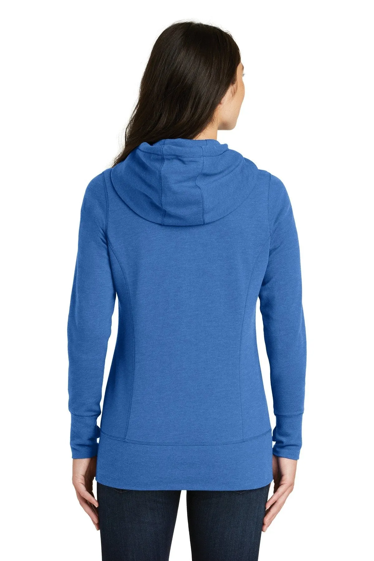 New Era Ladies Tri Blend Fleece Full-Zip Hoodie LNEA511 Royal Heather