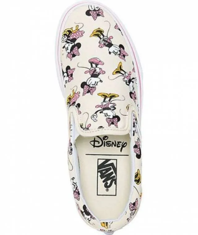 NEW VANS X Disney CLASSIC SLIP ON MINNIE MOUSE Print SHO...