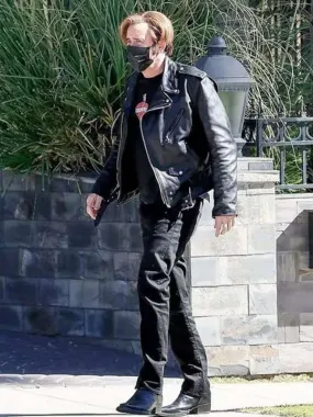 Nicolas Cage The Unbearable Weight of Massive Talent Black Leather Jacket