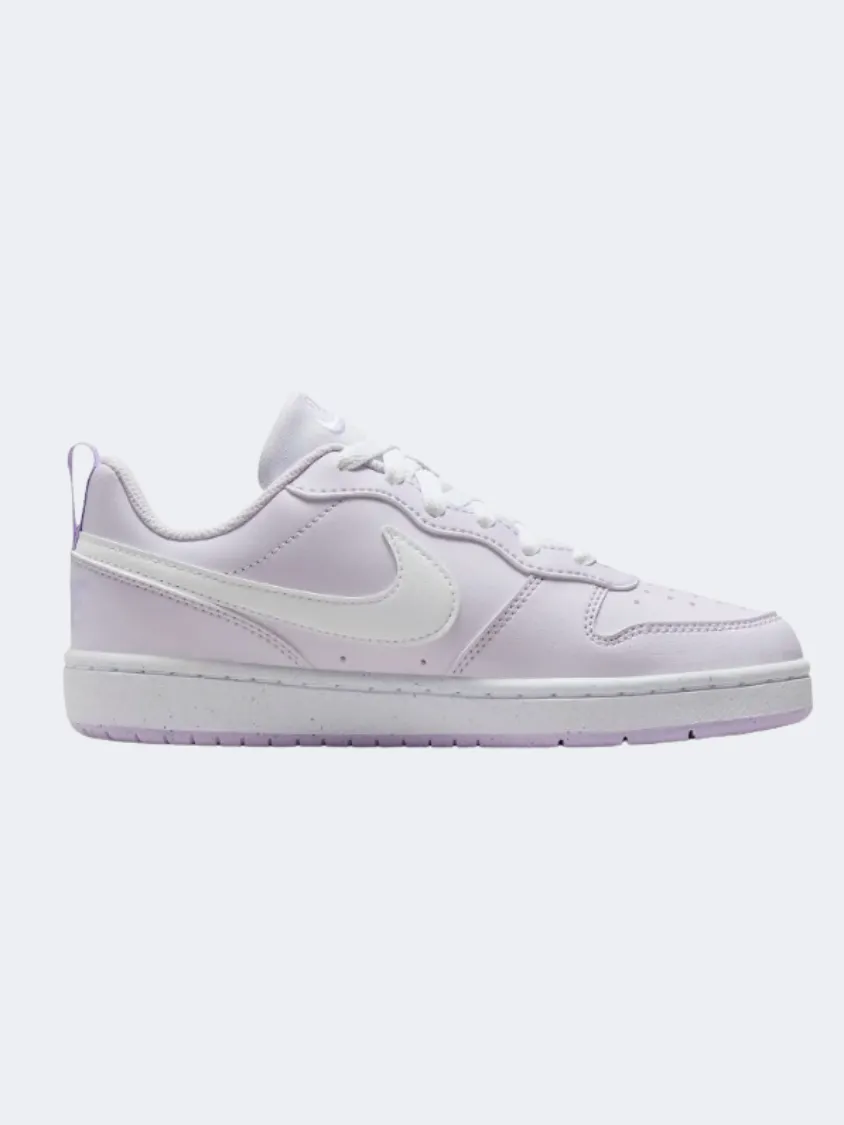 Nike Court Borough Recraft Gs Girls Lifestyle Shoes Grape/Lilac/White