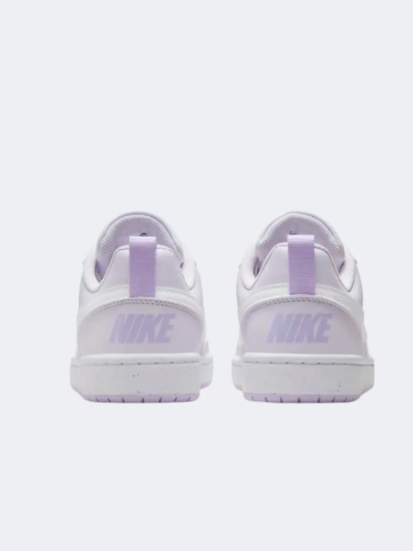 Nike Court Borough Recraft Gs Girls Lifestyle Shoes Grape/Lilac/White