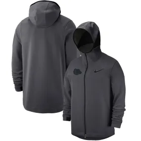 Nike Gonzaga Bulldogs Anthracite Tonal Showtime Full-Zip Hoodie Jacket