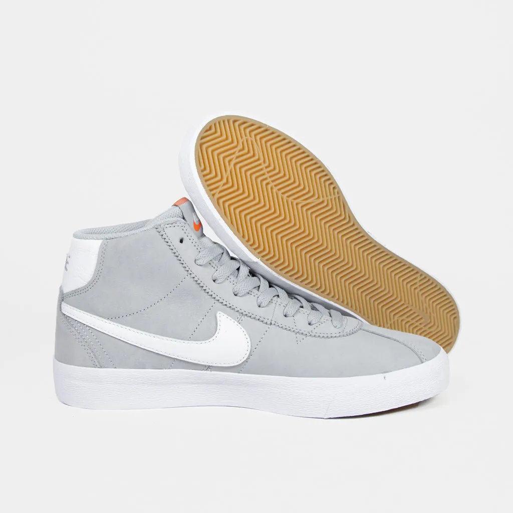 Nike SB - Orange Label Bruin High Shoes - Wolf Grey / White