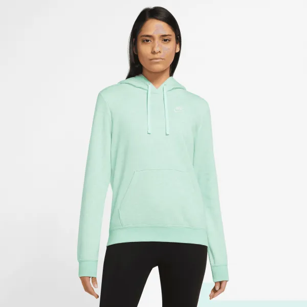 Nike - Women - Club Pullover Hoodie - Mint Foam/White