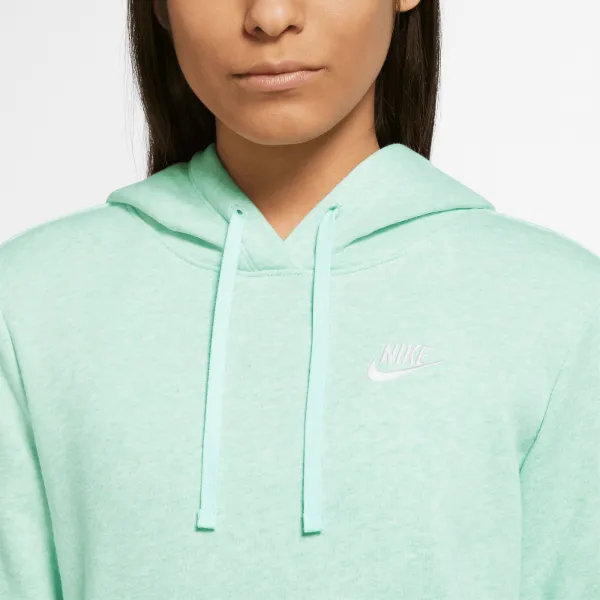 Nike - Women - Club Pullover Hoodie - Mint Foam/White