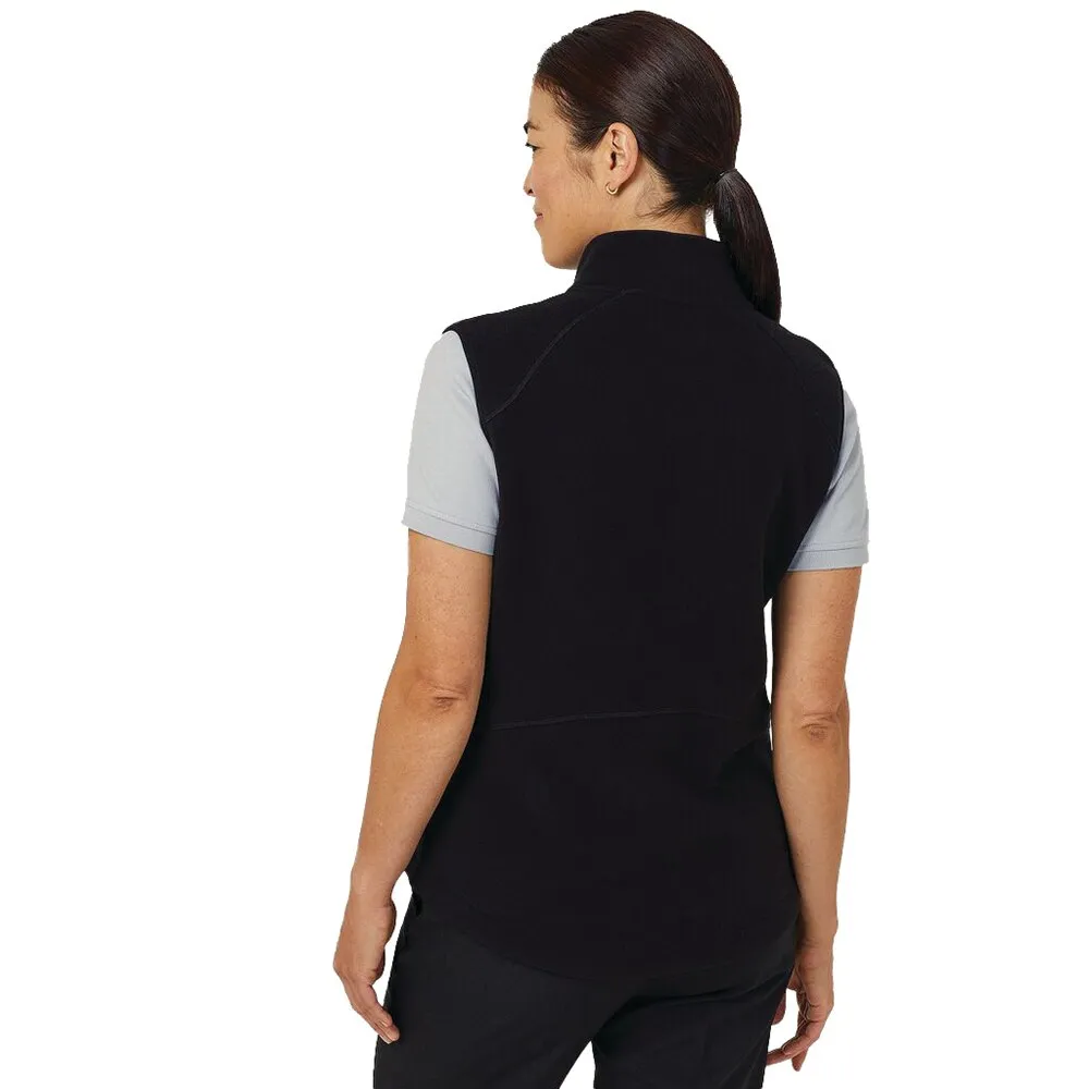 NNT Uniforms CAT745 Women Polar Fleece Zip Vest - Black - 2XS