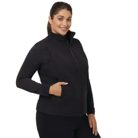 NNT Uniforms CAT748 Women's Bonded Fleece Zip Vest - Black - XS