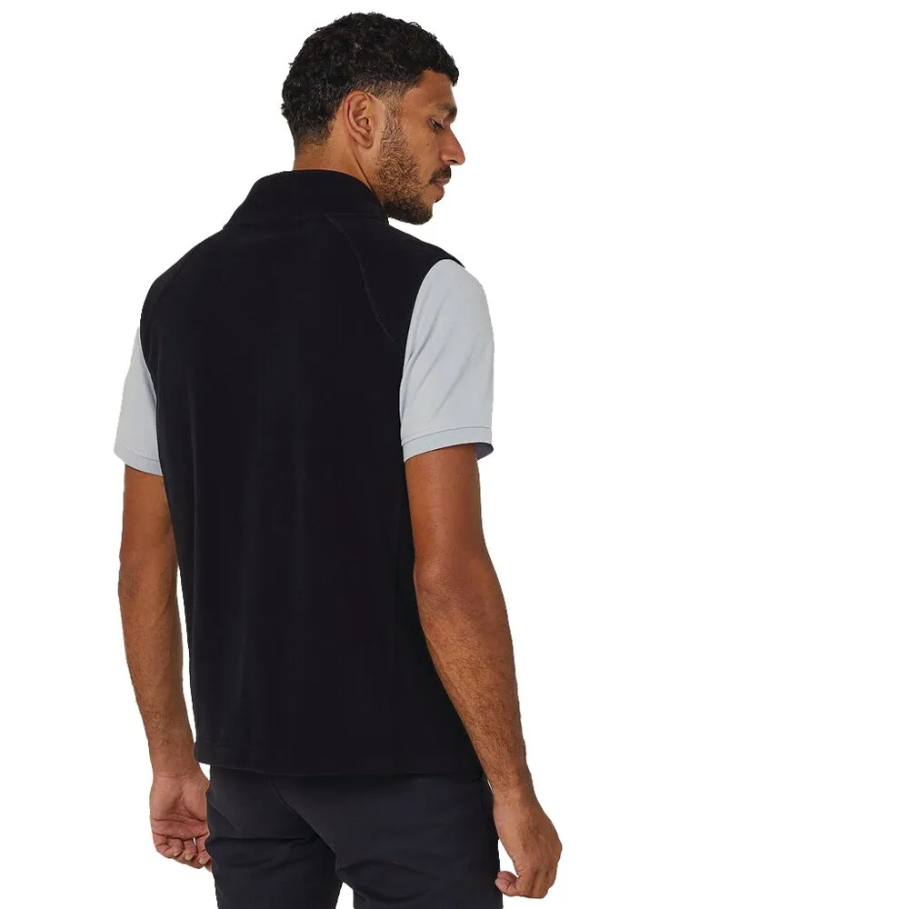 NNT Uniforms CATF2L Men's Polar Fleece Zip Vest - Black - XS