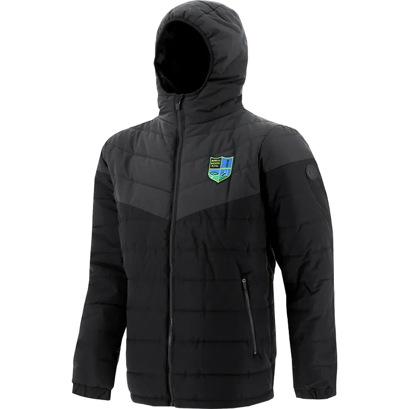 North Meath RFC Men's Maddox Hooded Padded Jacket Black