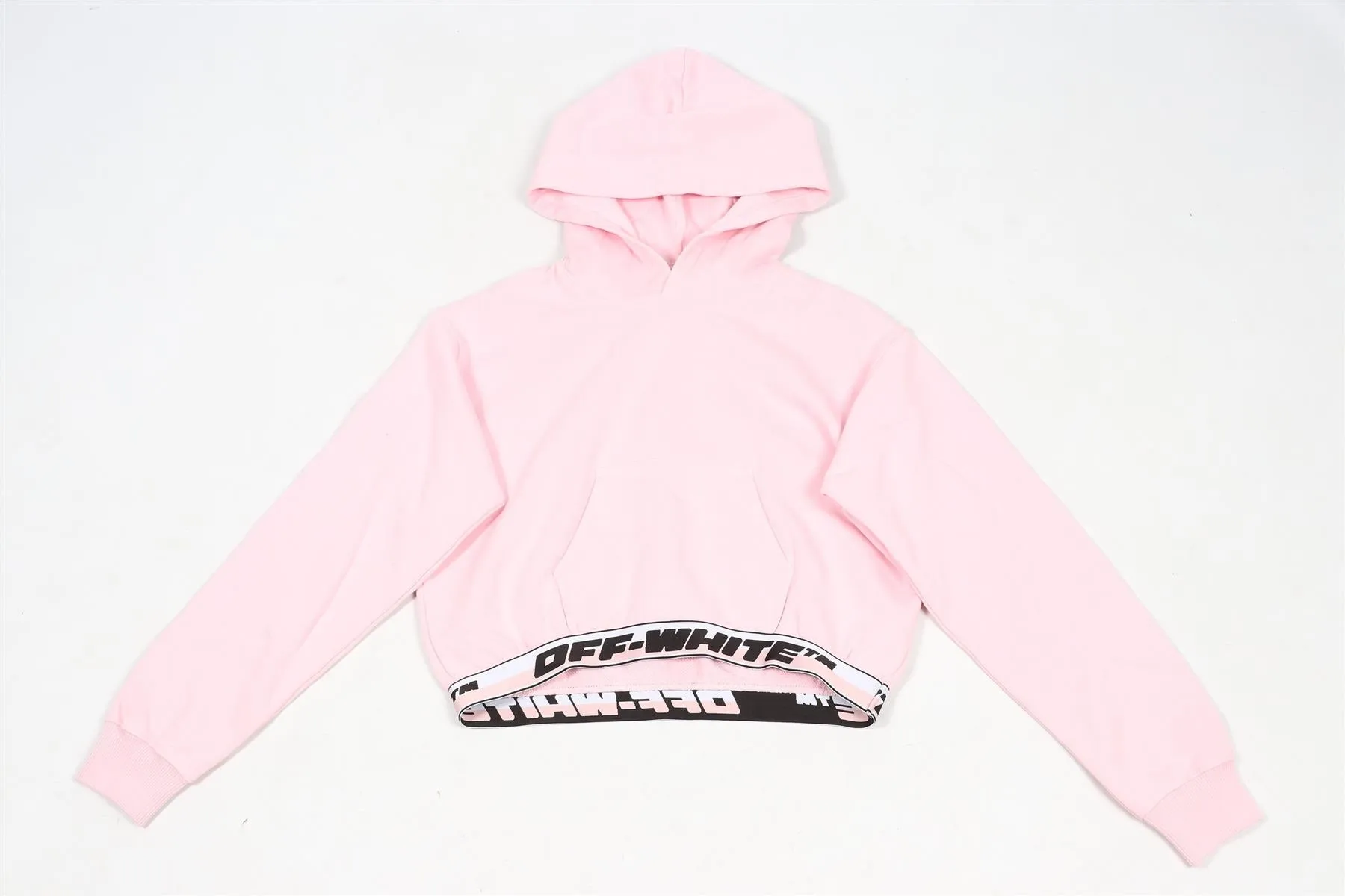 OFF-WHITE PINK KIDS GIRLS COTTON HOODIE 12 YEARS