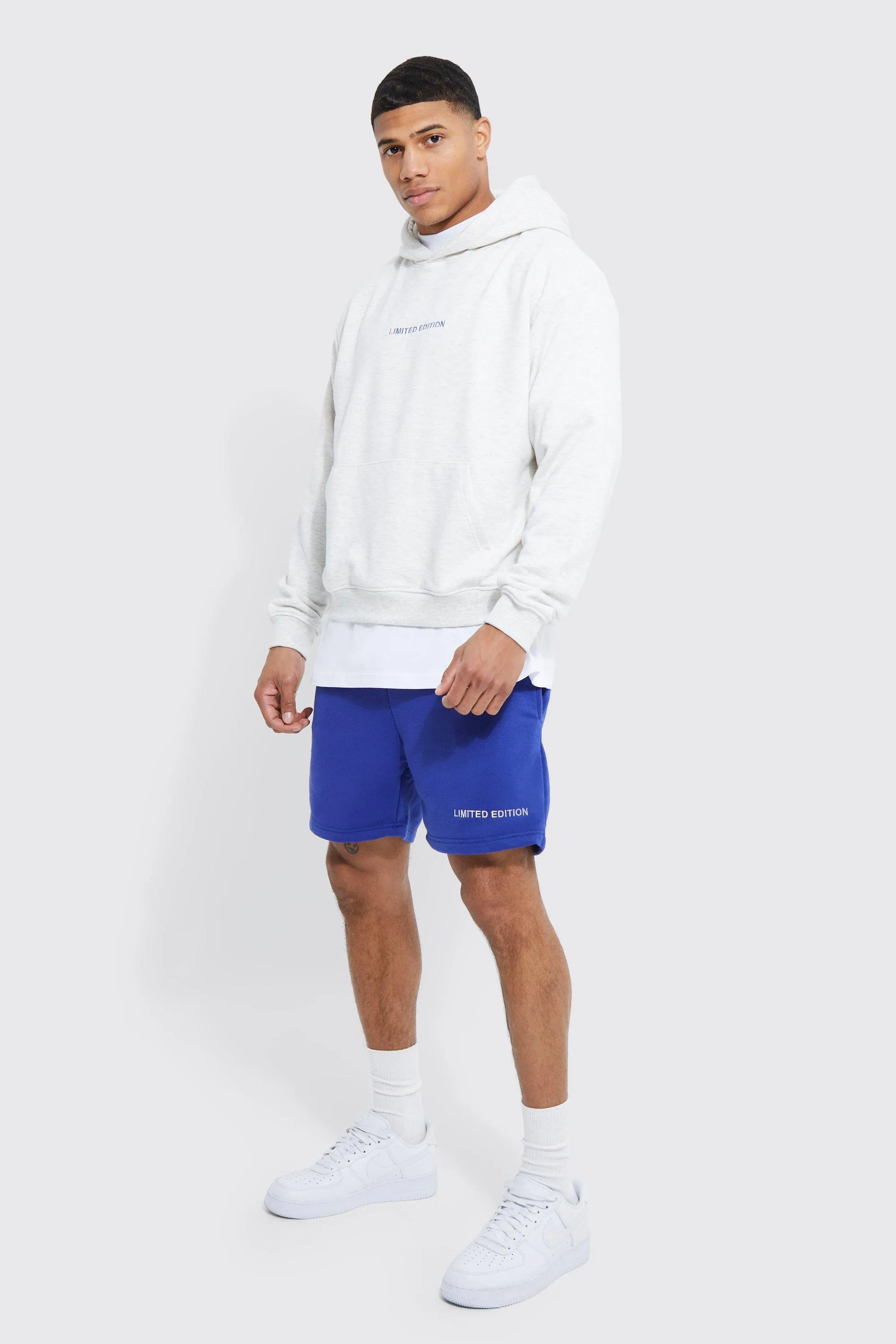 Oversized Boxy Limited Hooded Short Tracksuit