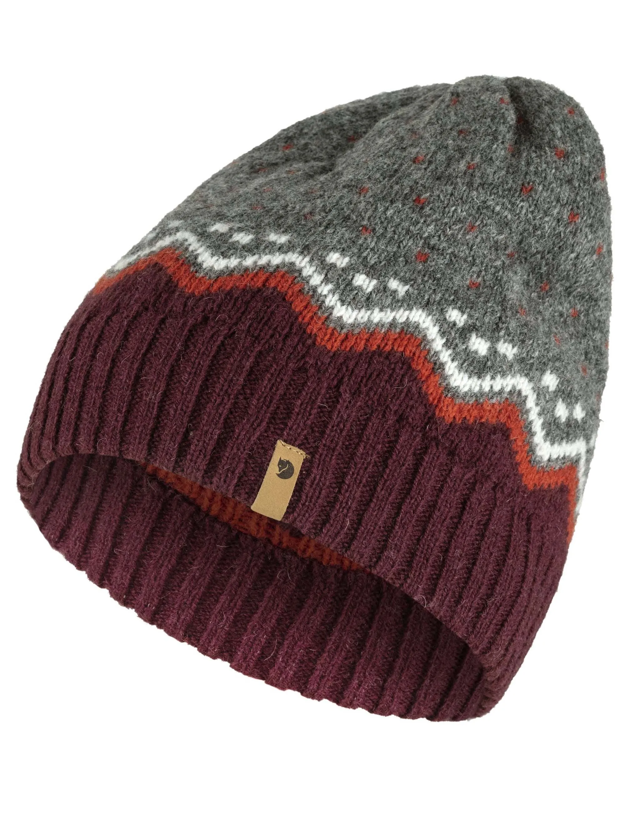 Ovik Knit Beanie Hat - Dark Garnet