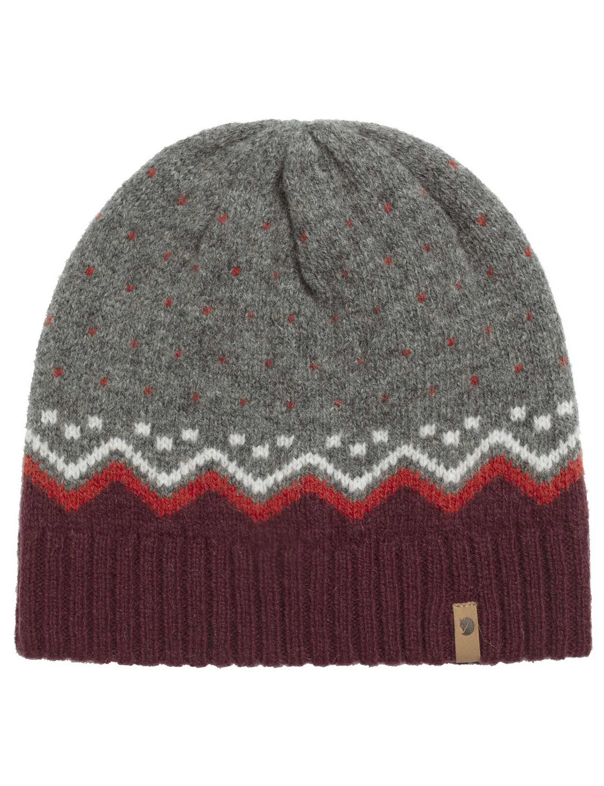 Ovik Knit Beanie Hat - Dark Garnet