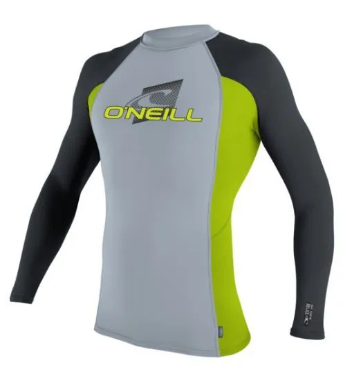 O'Neill Kids Long Sleeve Rash Vest - Performance Fit - Grey