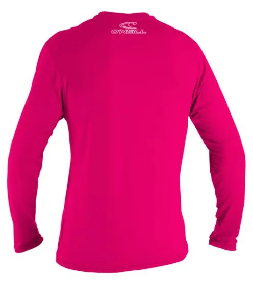 O'Neill Kids Pink Long Sleeve Rash Vest - Watermelon