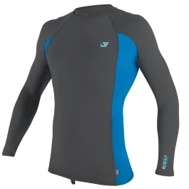 O'Neill Premium Skins Long Sleeve Mens Rash Vest 2021 - Smoke