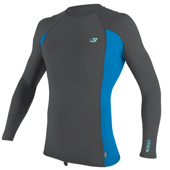 O'Neill Premium Skins Long Sleeve Mens Rash Vest 2021 - Smoke