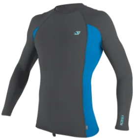 O'Neill Premium Skins Long Sleeve Mens Rash Vest 2021 - Smoke