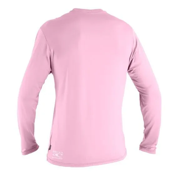 O'Neill Toddlers Long Sleeve Girls Skins Rash Vest - Pink