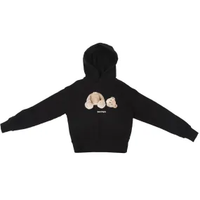 PALM ANGELS BLACK KIDS BOYS COTTON HOODIE 8 YEARS