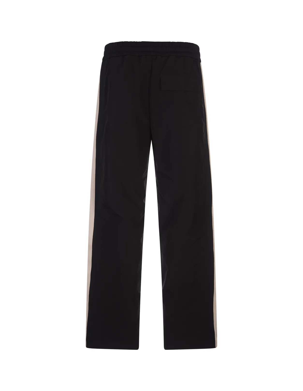 PALM ANGELS Black Straight Leg Joggers With PA Monogram